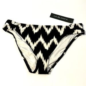 La Blanca printed swim bottoms size 14